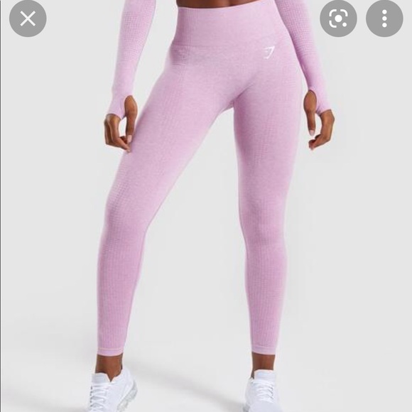 Pink gymshark viral seamless leggings size M - Picture 2 of 2